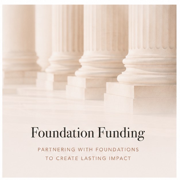 Foundation Funding — partnering with foundations to create lasting impact